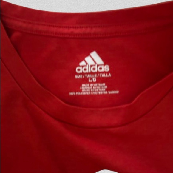 Red Adidas T-Shirt - Picture 2 of 4